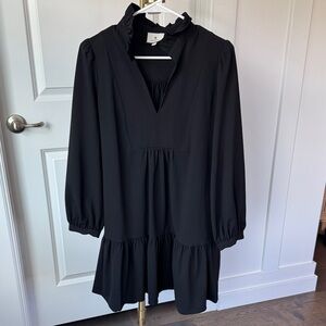Tuckernuck Elegant Black Ruffle Dress